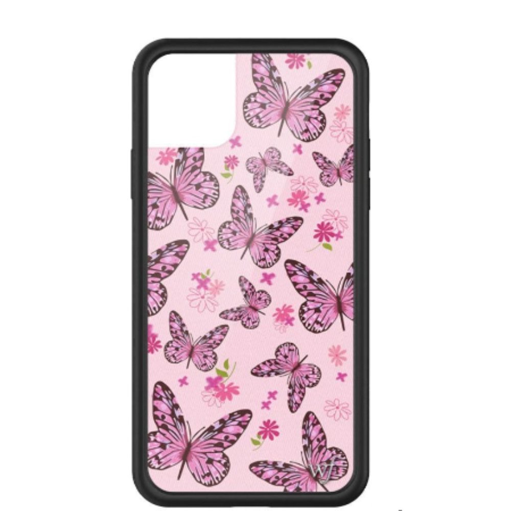Wildflower Cases, iPhone 11 Pro Max, Pink Butterfly Case